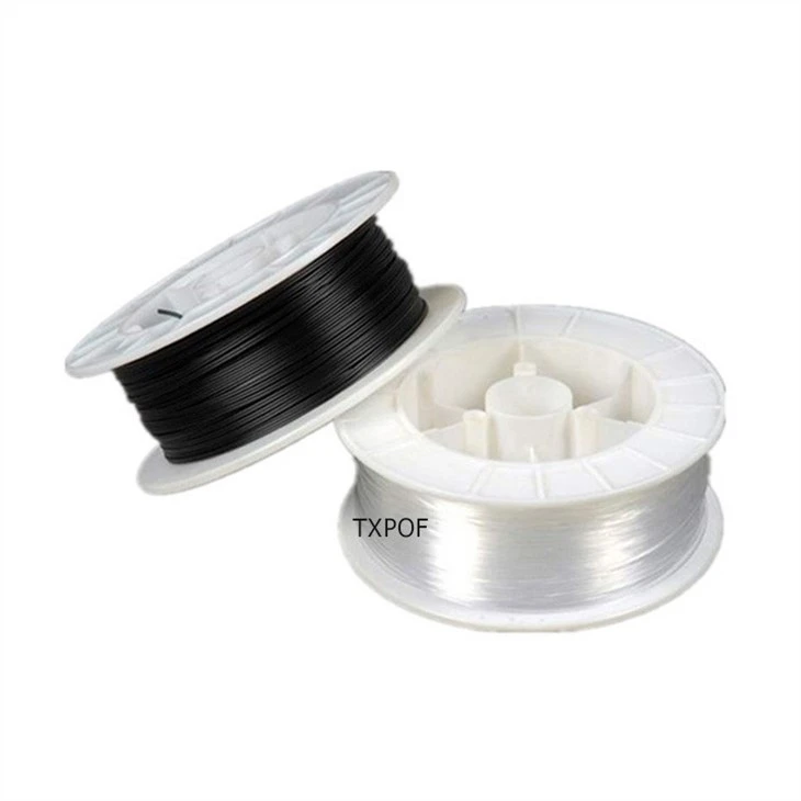 PE,PVC Jacketed Plastic Optical Fiber Cable